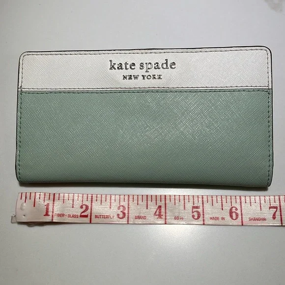 KATE SPADE Madison wallet, leather, mint green - Picture 4 of 8